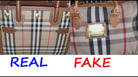 authentic burberry bag vs fake tags|burberry bag identification.